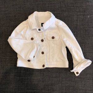 Baby gap white jean jacket, size 18-24m